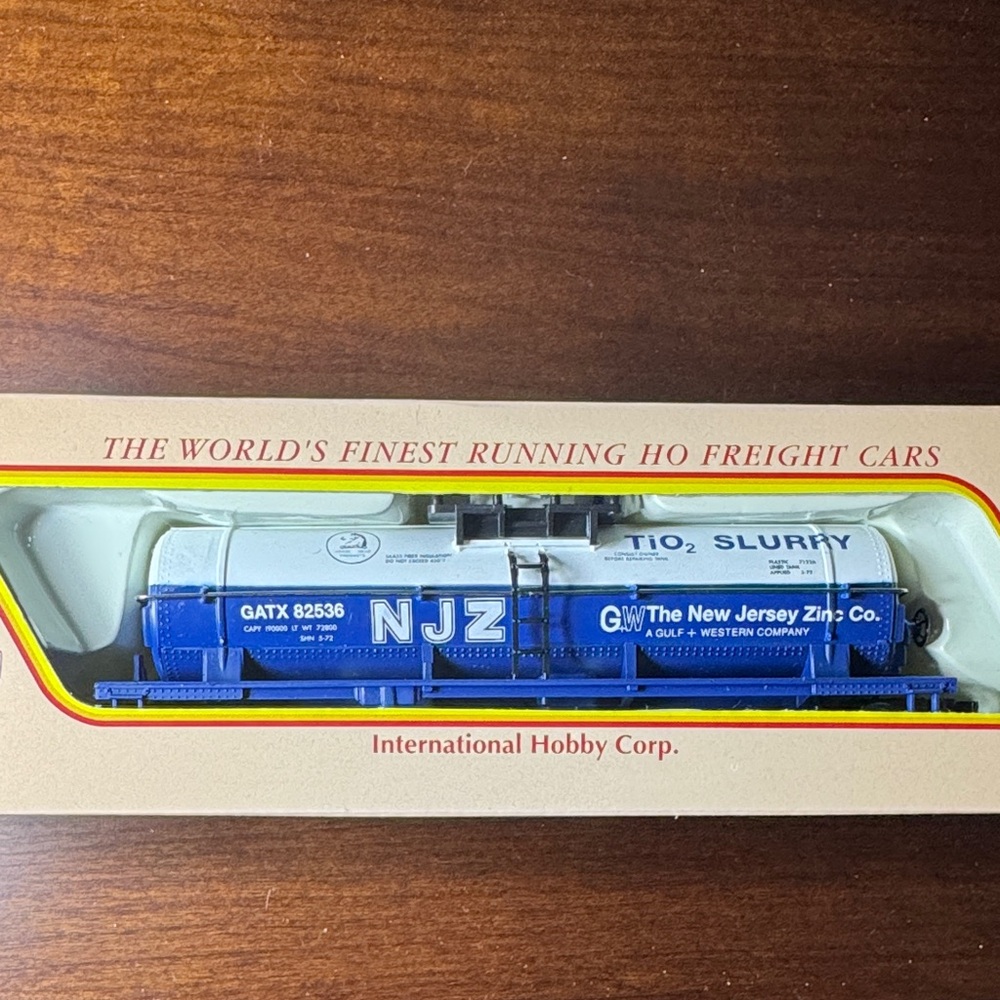 IHC New Jersey Zinc HO Scale Tanker Train Car (New)